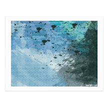 Blue 7 postcard