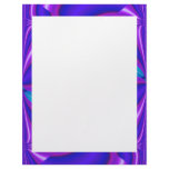 blue abstract border letterhead