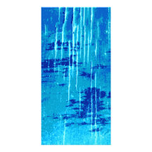 Blue Abstract Graphic. Photo Card Template