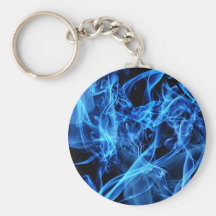 Blue Abstract Keychains