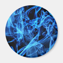 Blue Abstract Magnet