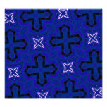 Blue abstract Pattern Photographic Print