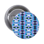 Blue Abstract Pattern Pinback Buttons