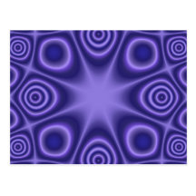 Blue Abstract Pattern Post Cards