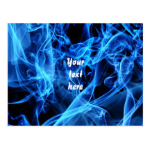 Blue Abstract Postcard