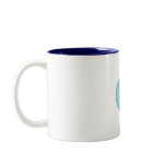 BLUE ABSTRACT STONE SNAIL mugs
