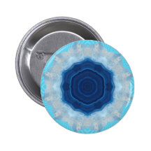 Blue Agate Crystal Design! Pinback Button