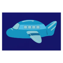 Blue Airplane Stationery Design
