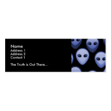 Blue Aliens Personal Profile Cards Business Card Templates