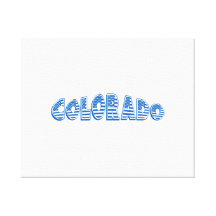 Blue American Flag Colorado Canvas Print