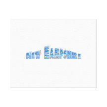 Blue American Flag New Hampshire Canvas Prints