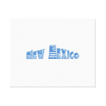 Blue American Flag New Mexico Gallery Wrapped Canvas