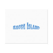Blue American Flag Rhode Island Stretched Canvas Prints