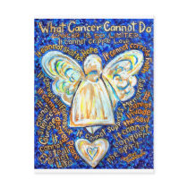 Blue &amp; Gold Cancer Angel - Large