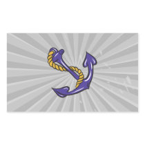 blue anchor and rope sailor boating design sticker