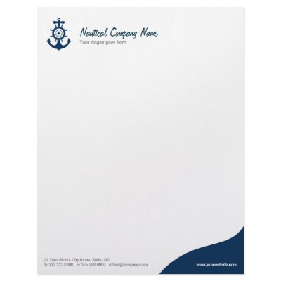 Blue Anchor Nautical letterhead by BluePlanet