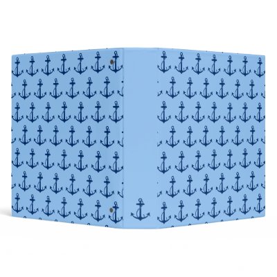 Blue Anchor Pattern by trendyteeshirts