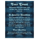 Blue and Black All-Purpose Event Flyer