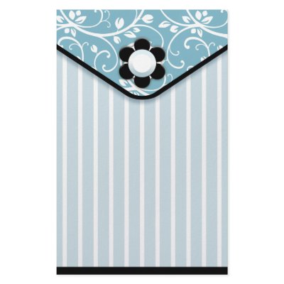 Blue and Black Clutch Stationery by NicChic