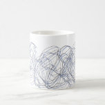Blue and Black endless lines Coffee Mug