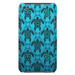 Blue and Black Sea Turtle Pattern iPod Case-Mate Case