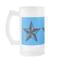 Blue and Black Star Mug
