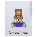 Blue And Brown Polkadot Bear Letterhead