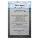 Blue and Brown Sands ~ Beach Wedding flyers