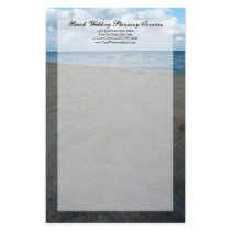 Blue and Brown Sands ~ Beach Wedding Stationery Design