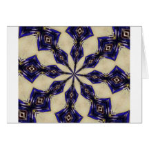 Blue and Garnet Kaliedoscope Cards
