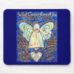 Blue and Gold Cancer Angel Mousepad