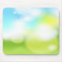 Blue and Green Abstract Mousepads