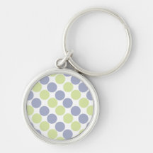Blue And Green Dots Key Chains