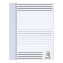 Blue And Green Polkadot Bear Letterhead