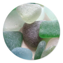 Blue and Green Sea Glass Sticker