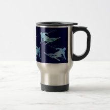 Blue and Green Slalom Mugs