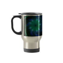 Blue And Green Swirls Coffee Mugs