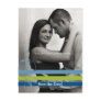 Blue and Lime Photo Card Save The Date Post Cards