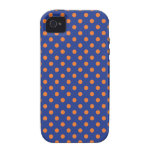Blue and Orange Polka Dots iPhone 4/4S Covers