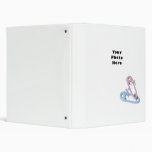 Blue and Pink Baby Pins Photo Template Vinyl Binder