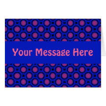 Blue and pink Dots template Cards