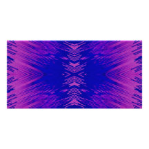 Blue and Pink Explosion Photo Card Template