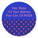 Blue and Purple address labels Sticker