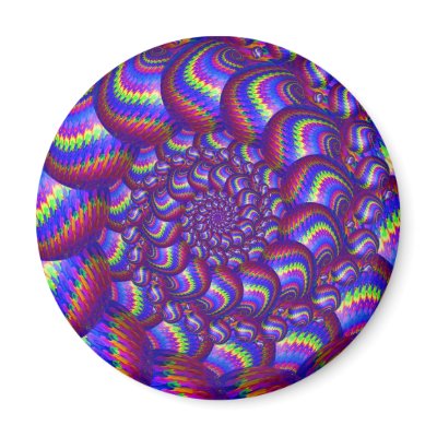 Blue and Purple Balls Fractal Pattern by PhotographyByPixie