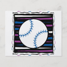 blue and purple baseball design custom flyer