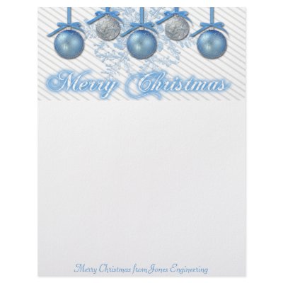 Blue and Silver Glitter Ornaments by NoteableExpressions