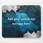 Blue and Silver Grunge Metal/Stone Design mousepads
