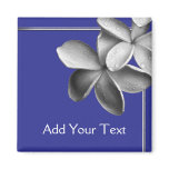 Blue and Silver Plumeria