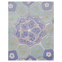 Blue and Turquoise Maiolica Tiles Customized Letterhead