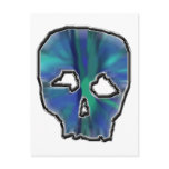 Blue and Turquoise Skull. Post Cards